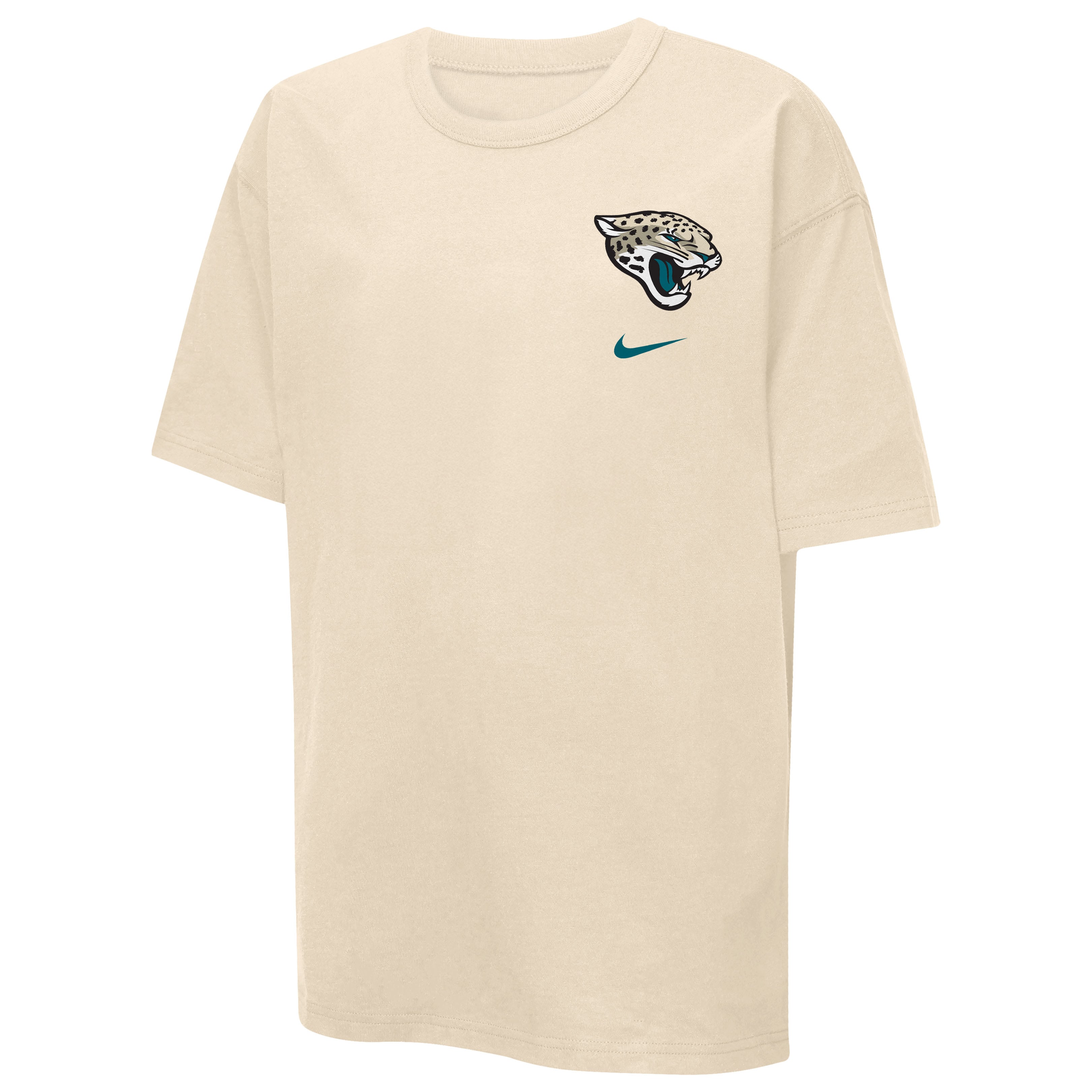 Youth Nike Natural Jacksonville Jaguars 2026 Rivalries Collection Helmet Max90 T-Shirt