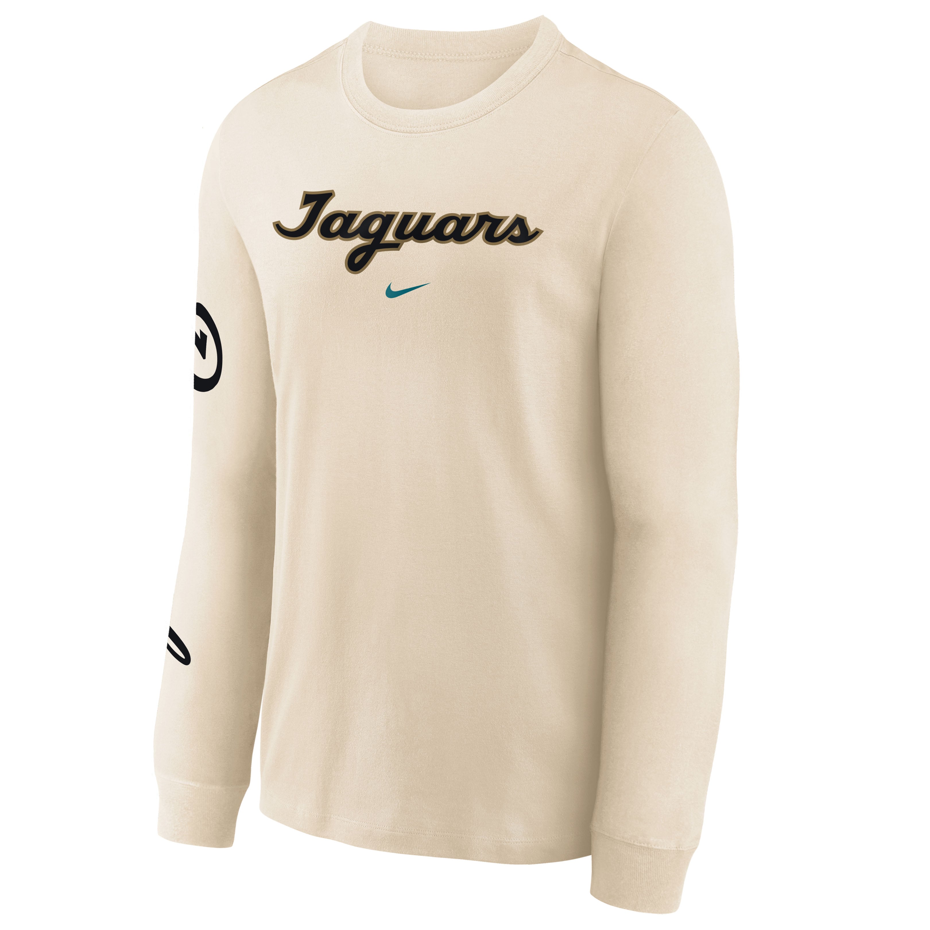 Youth Nike  Natural Jacksonville Jaguars 2026 Rivalries Collection Max90 Long Sleeve T-Shirt