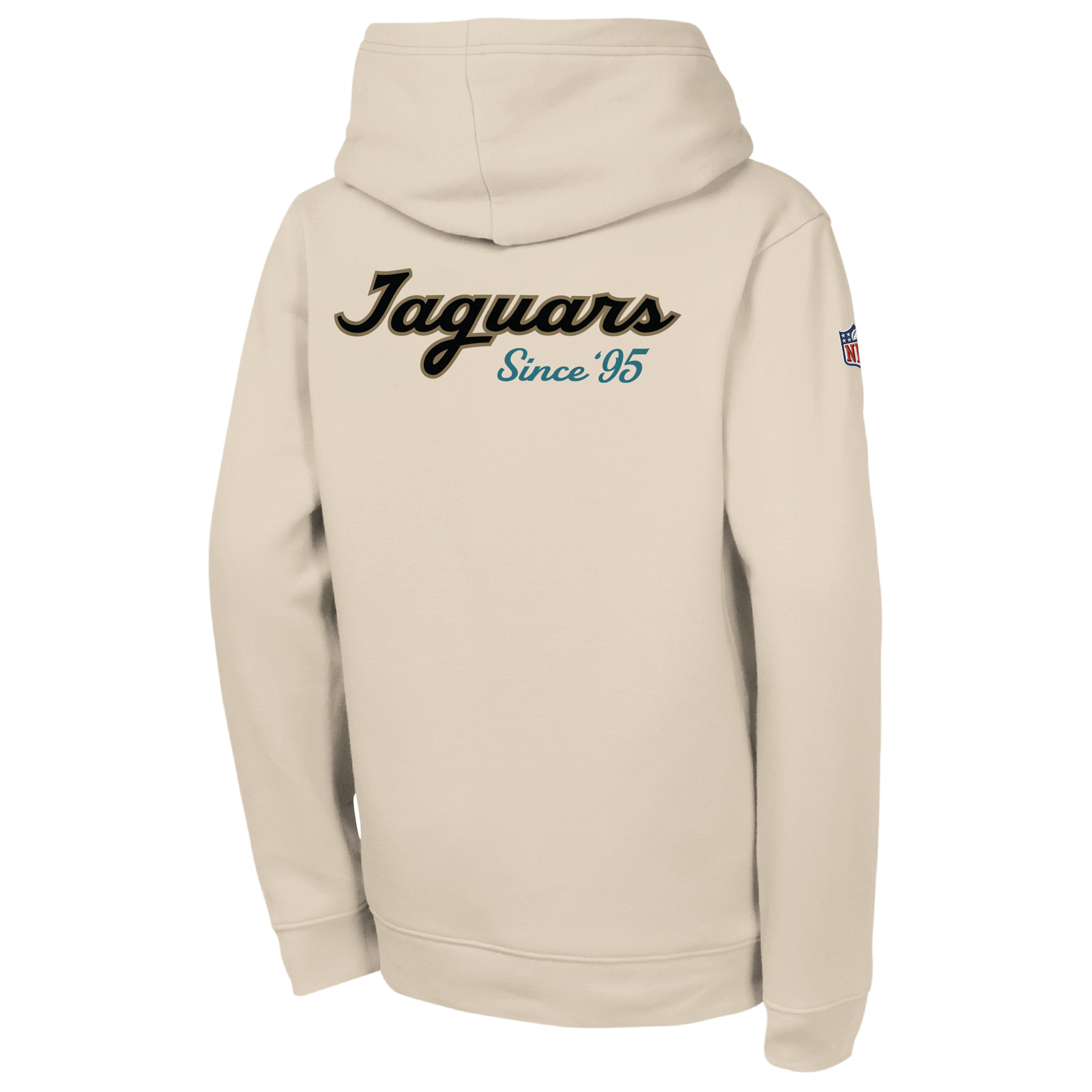 Sweat à capuche en polaire Nike Natural Jacksonville Jaguars 2026 Rivalries Collection Sideline Club pour jeunes