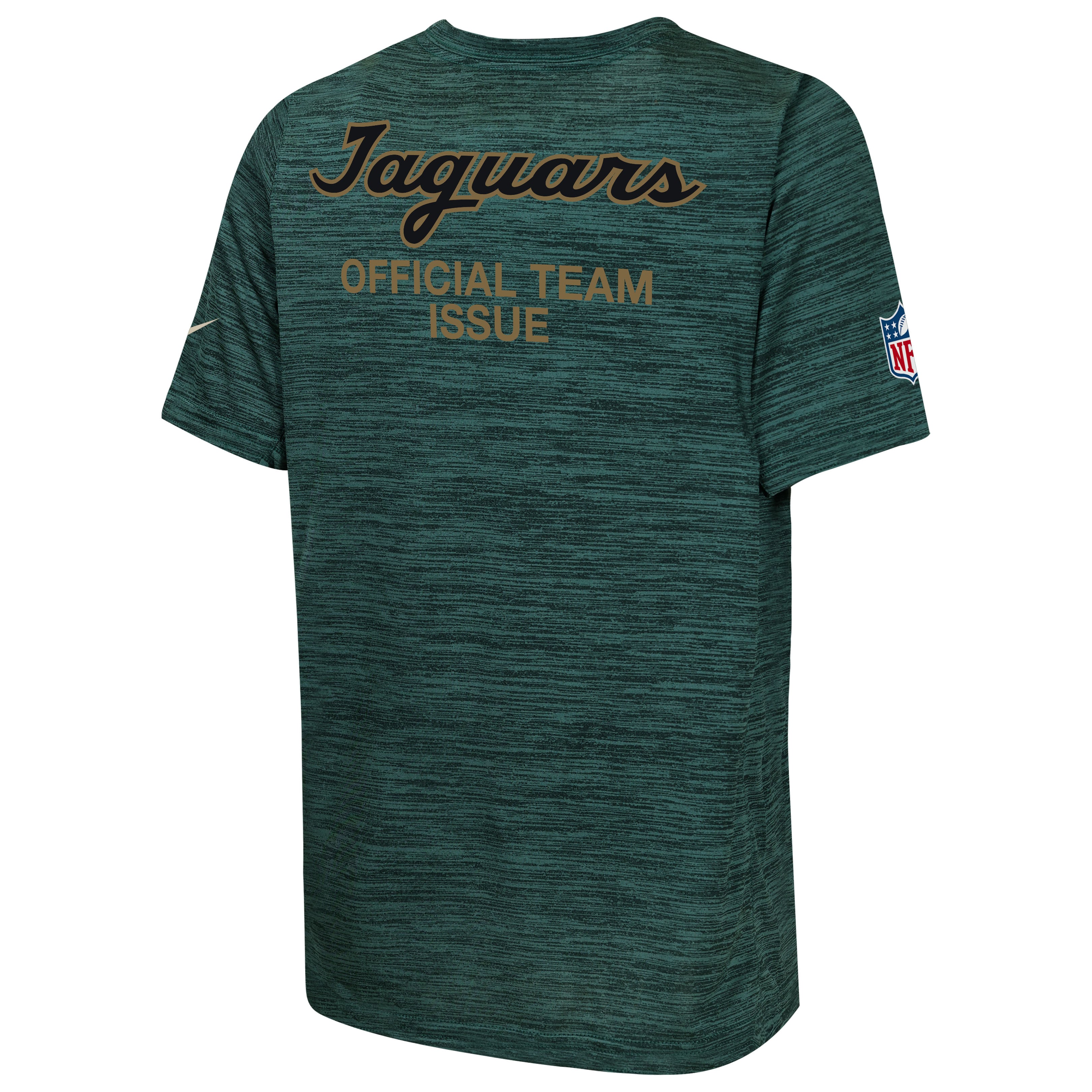 T-shirt Nike Sideline Velocity pour jeunes, couleur turquoise, collection Jacksonville Jaguars 2026 Rivalries