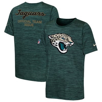  Jacksonville Jaguars Nike Youth 2026 Rivalries Collection Sideline Velocity T-Shirt - Teal