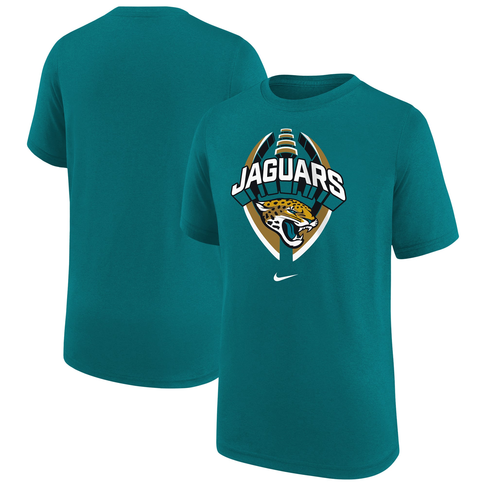 T-shirt Nike Legend Icon bleu sarcelle pour jeunes des Jaguars de Jacksonville