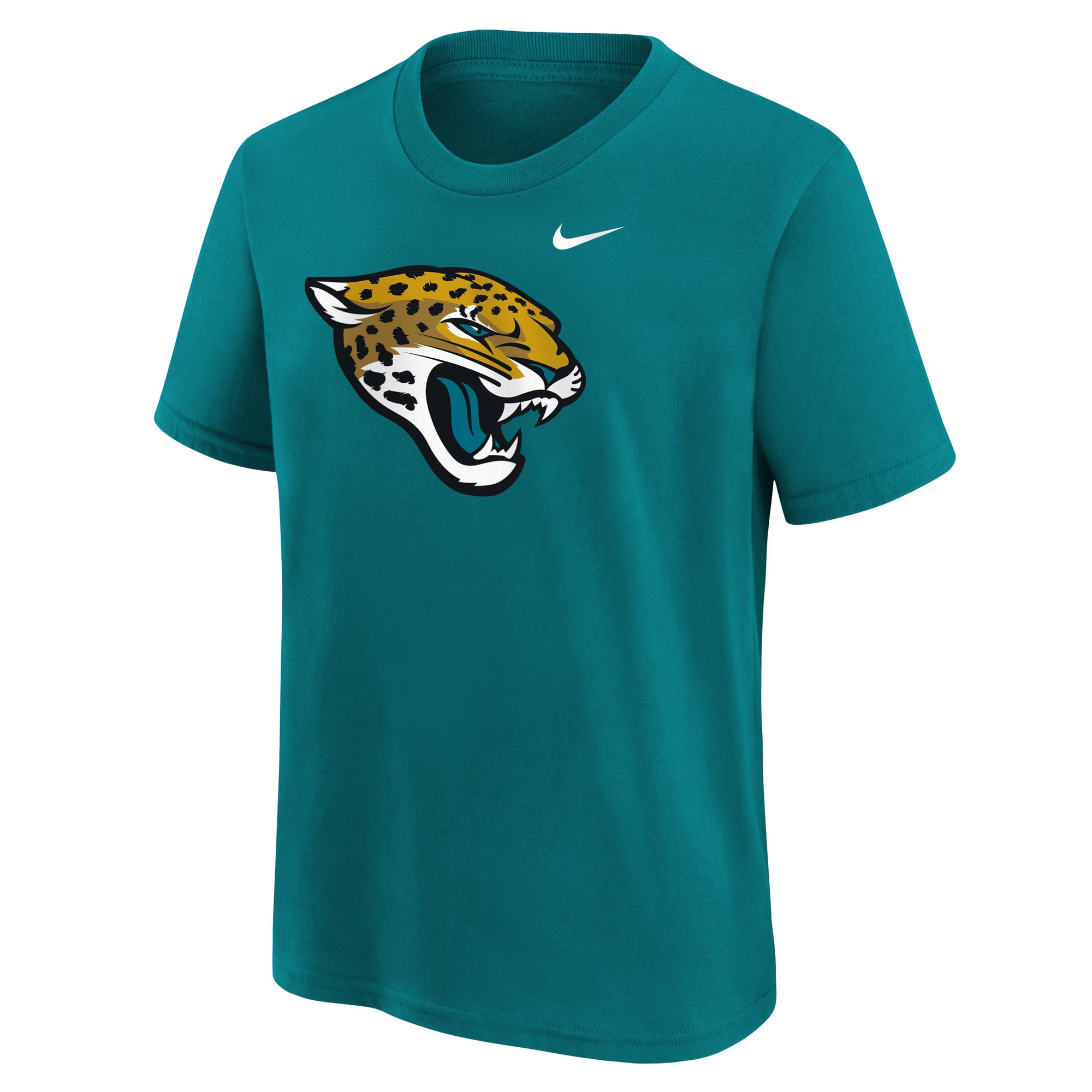 T-shirt Nike pour enfant avec logo des Jaguars de Jacksonville, couleur turquoise