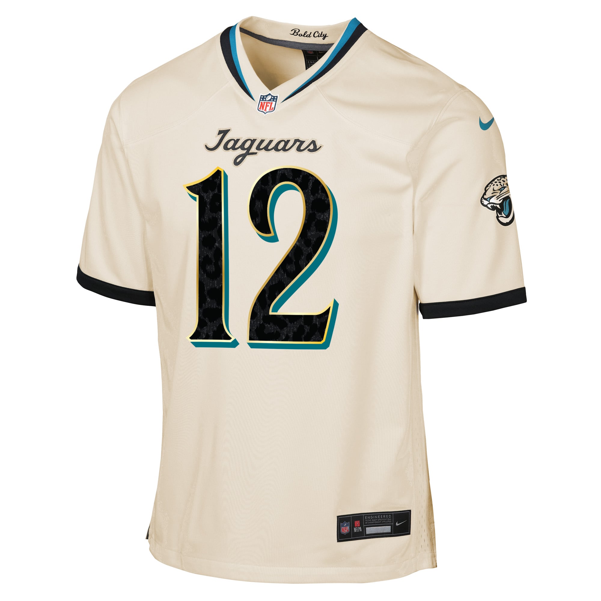 Youth Nike Travis Hunter Natural Jacksonville Jaguars 2026 Rivalries Collection Game Jersey