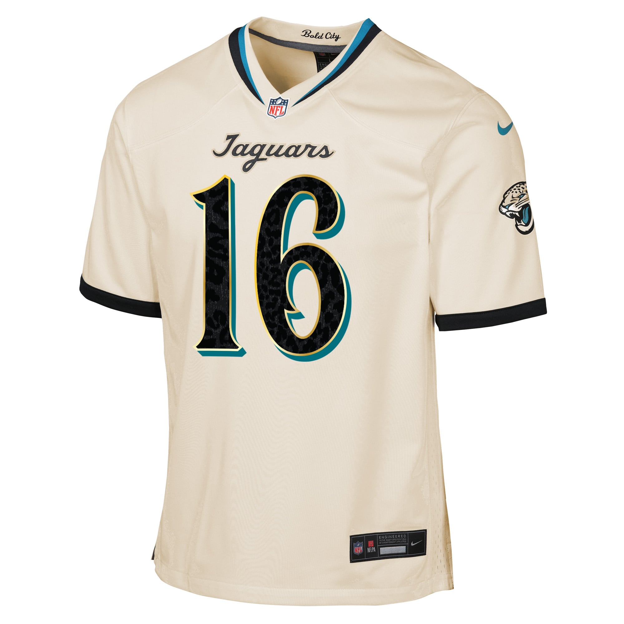Youth Nike Trevor Lawrence Natural Jacksonville Jaguars 2026 Rivalries Collection Game Jersey