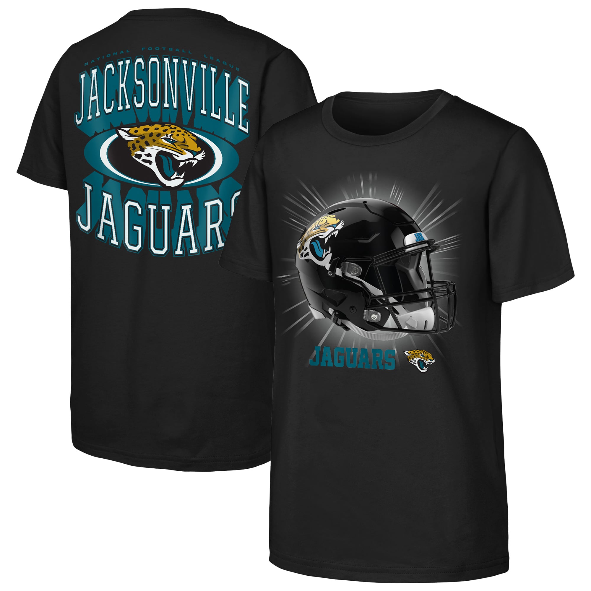 T-shirt noir Youth Outerstuff Jacksonville Jaguars « Mentalité de gagnant »