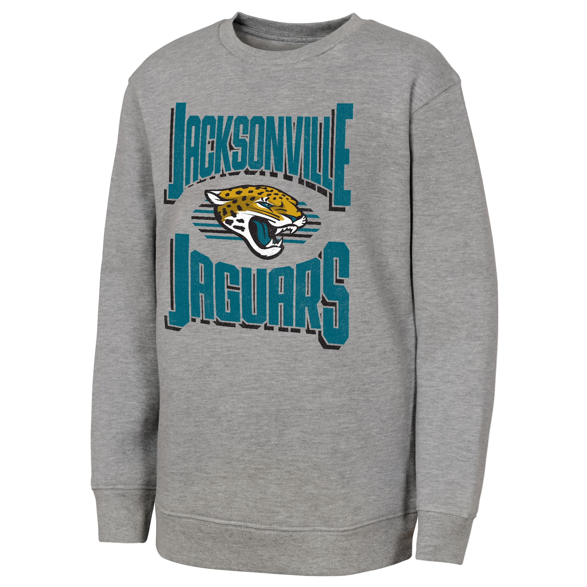 Youth Outerstuff Gray Jacksonville Jaguars Jet Stream Sweatshirt
