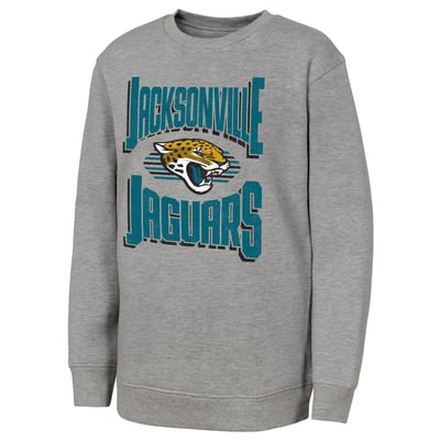 Jacksonville Jaguars Outerstuff Youth Jet Stream Sweatshirt - Gray