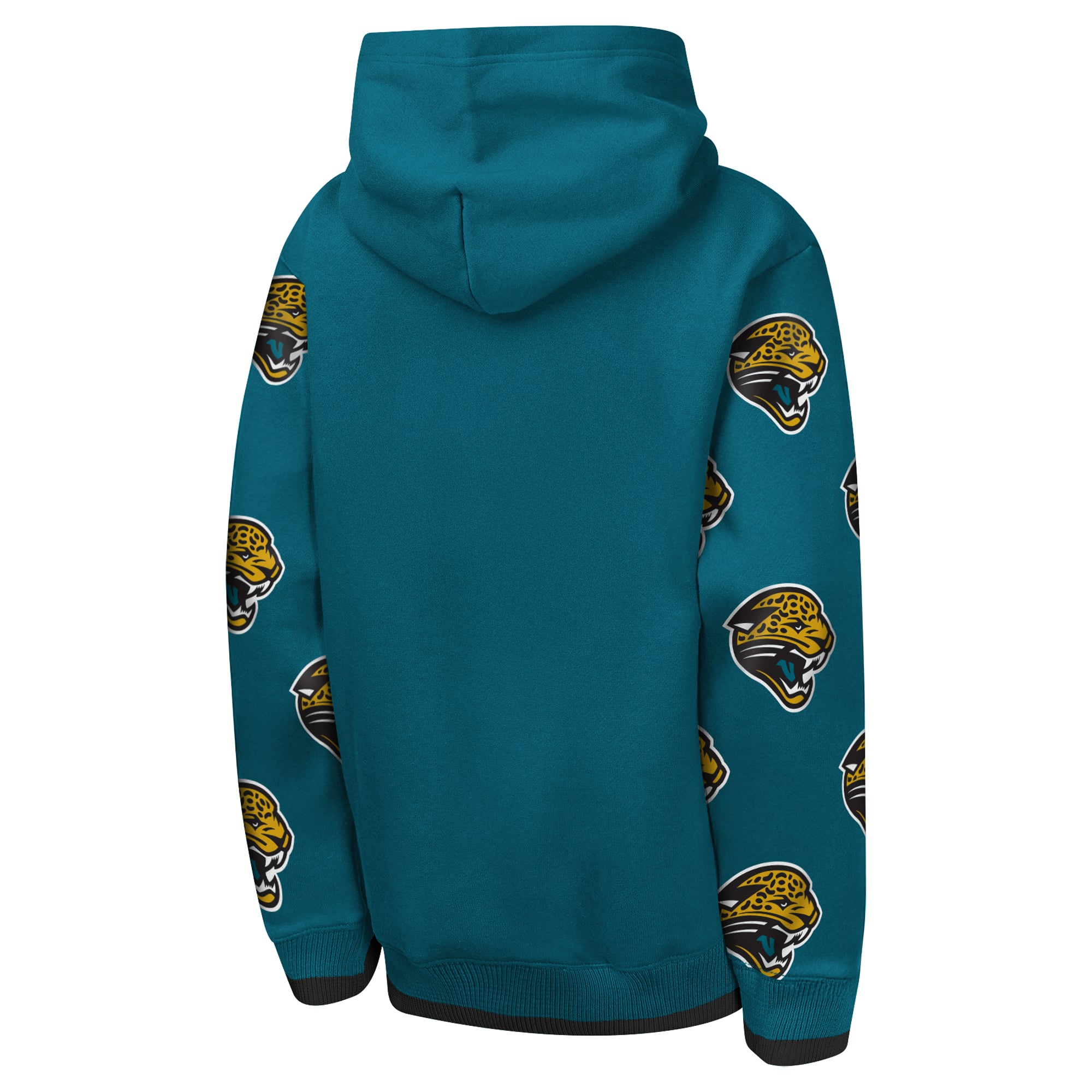Sweat à capuche en chenille bleu sarcelle style rétro Jacksonville Jaguars pour jeunes Outerstuff, jour de la draft