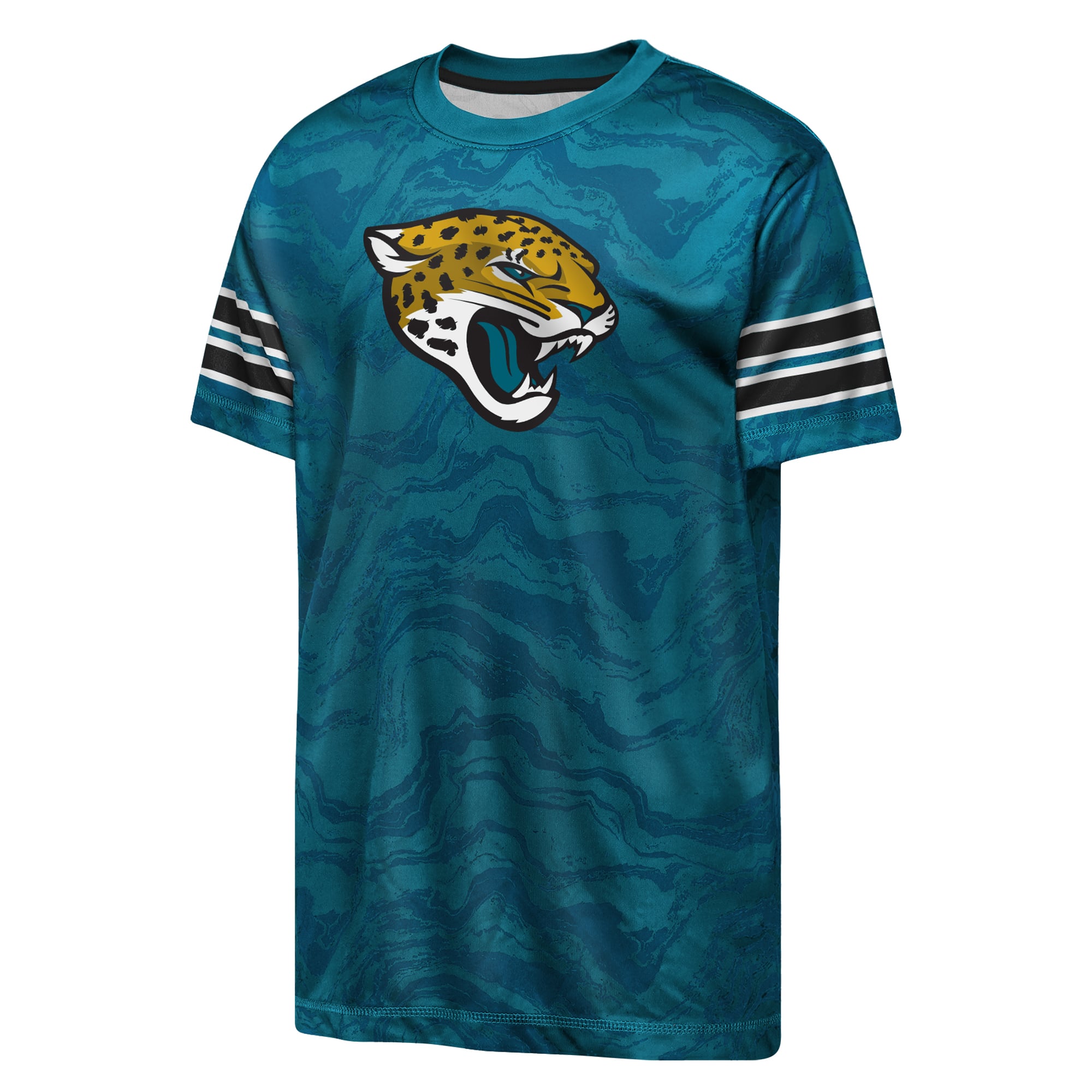 T-shirt de performance Youth Outerstuff Teal Jacksonville Jaguars Slant Route