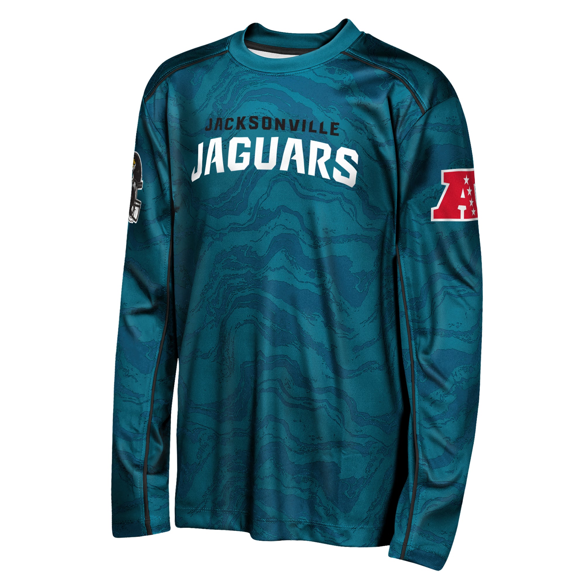 T-shirt à manches longues Youth Outerstuff Teal Jacksonville Jaguars Tailgate Performance
