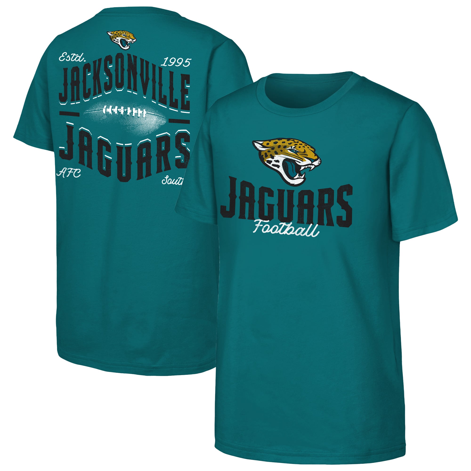 T-shirt Youth Outerstuff Teal Jacksonville Jaguars Top Pick