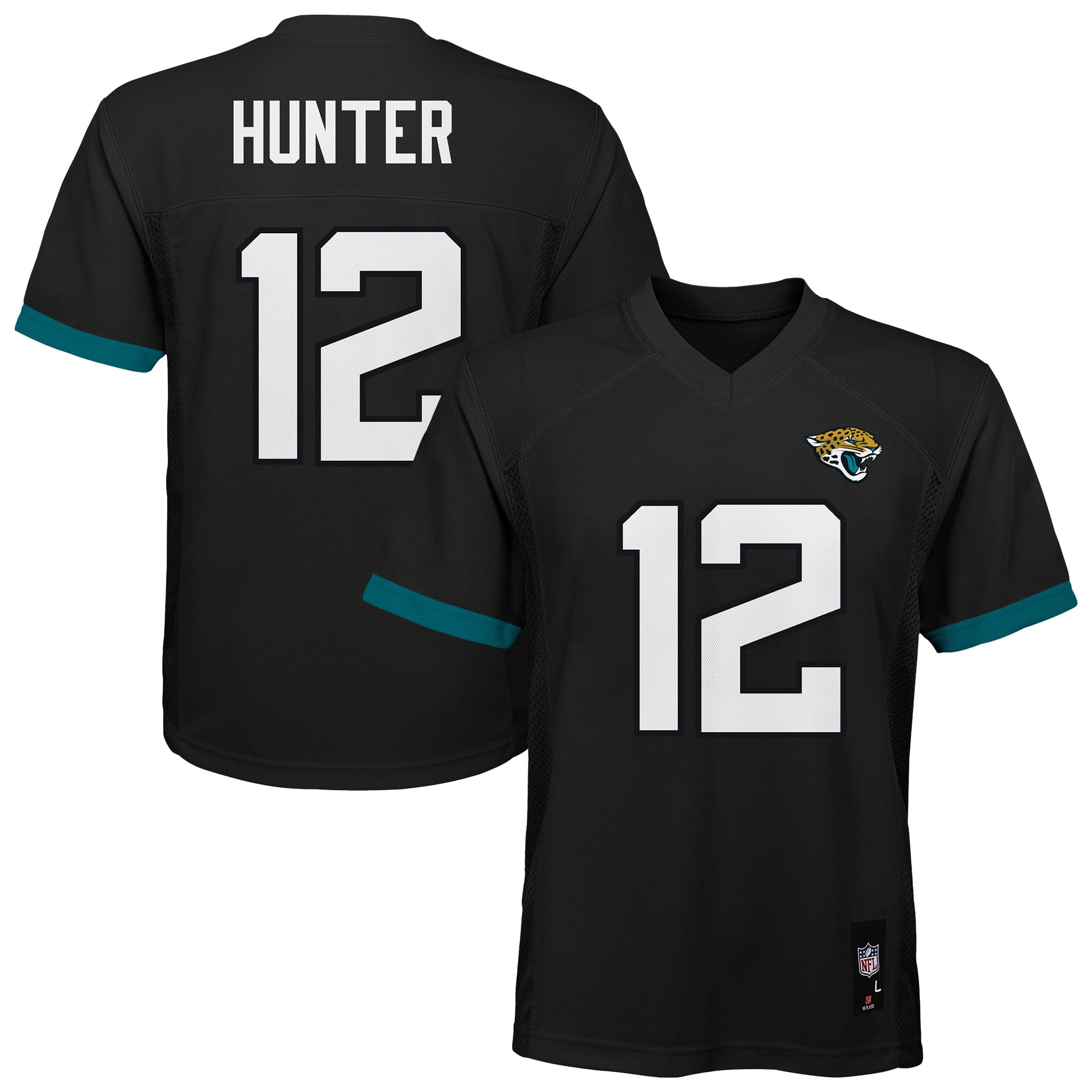 Maillot réplique noir de Travis Hunter pour jeunes des Jaguars Jacksonville