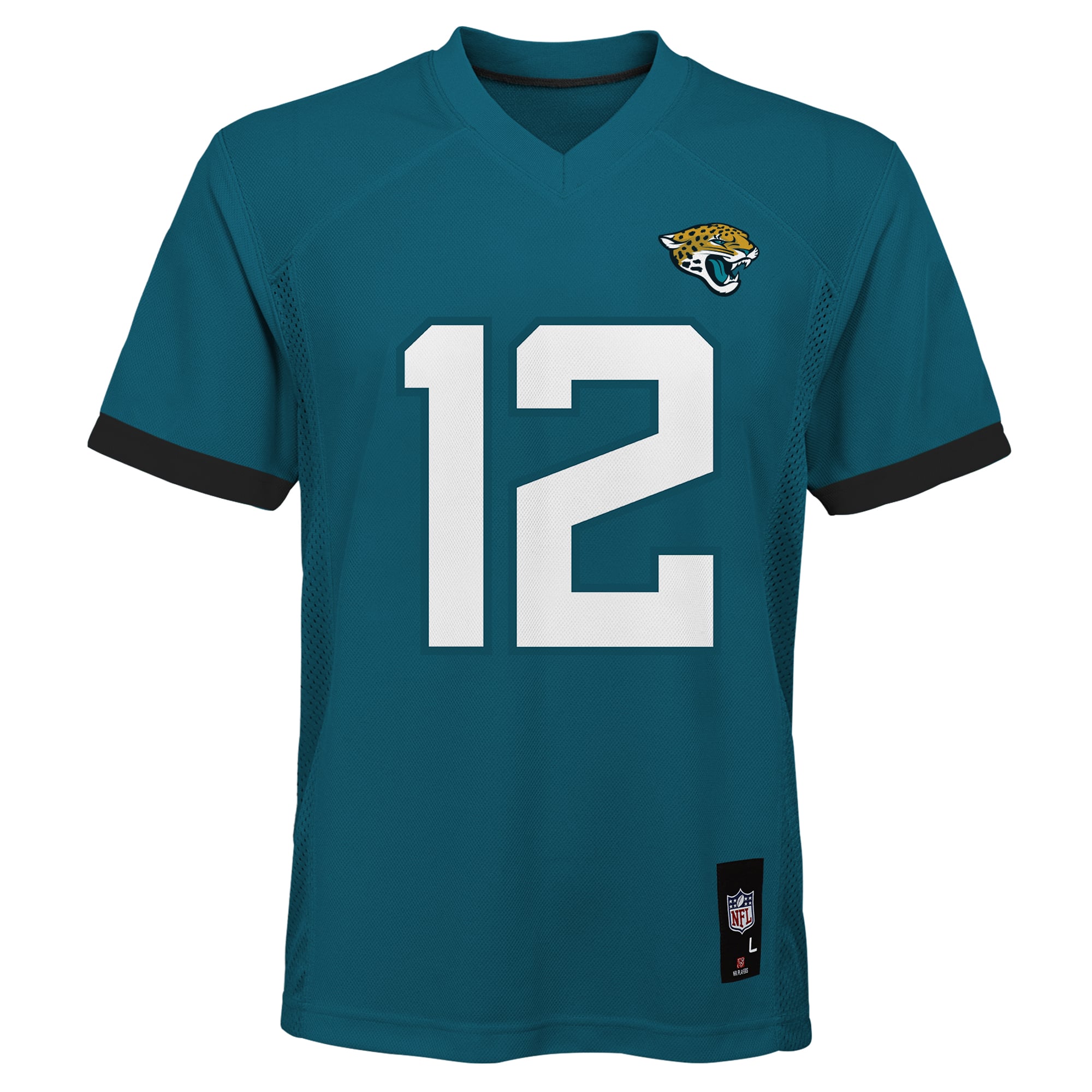 Maillot réplique Travis Hunter bleu sarcelle des Jaguars de Jacksonville pour jeunes