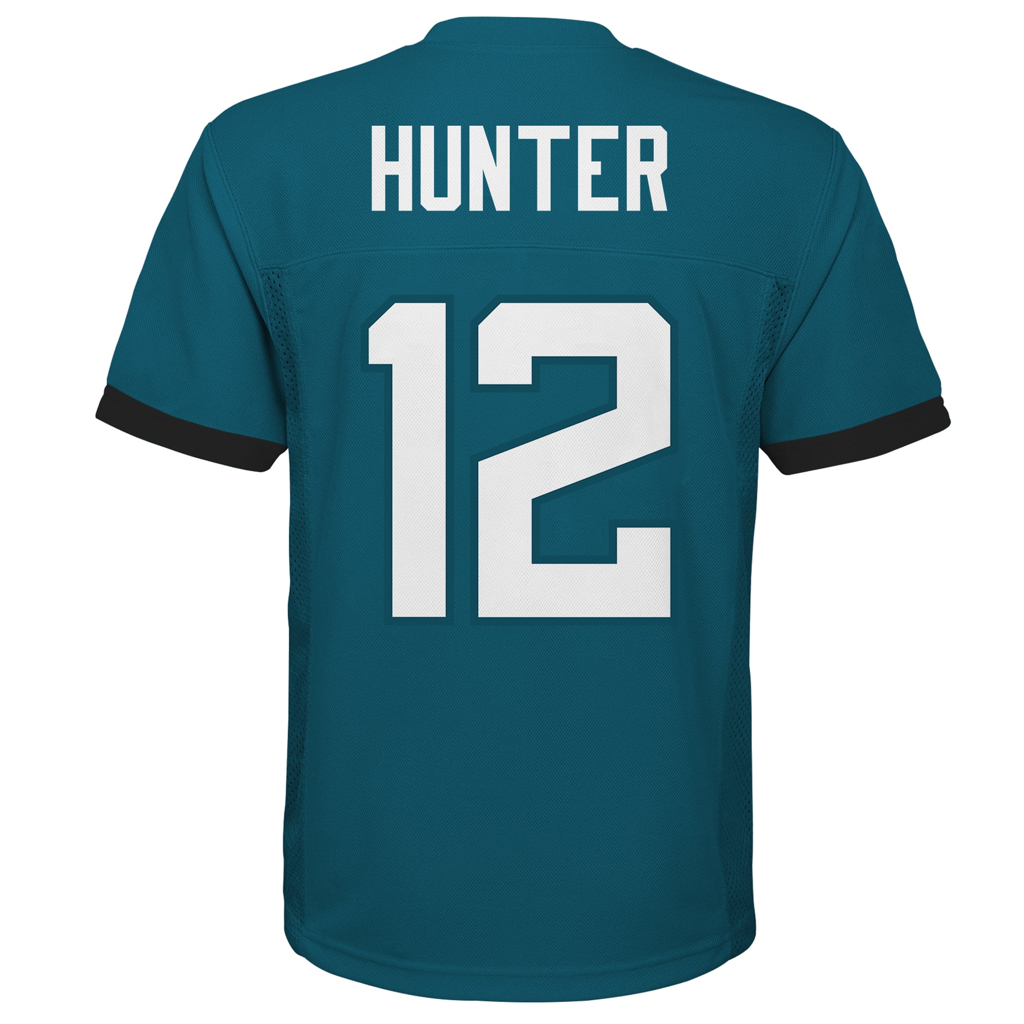 Maillot réplique Travis Hunter bleu sarcelle des Jaguars de Jacksonville pour jeunes