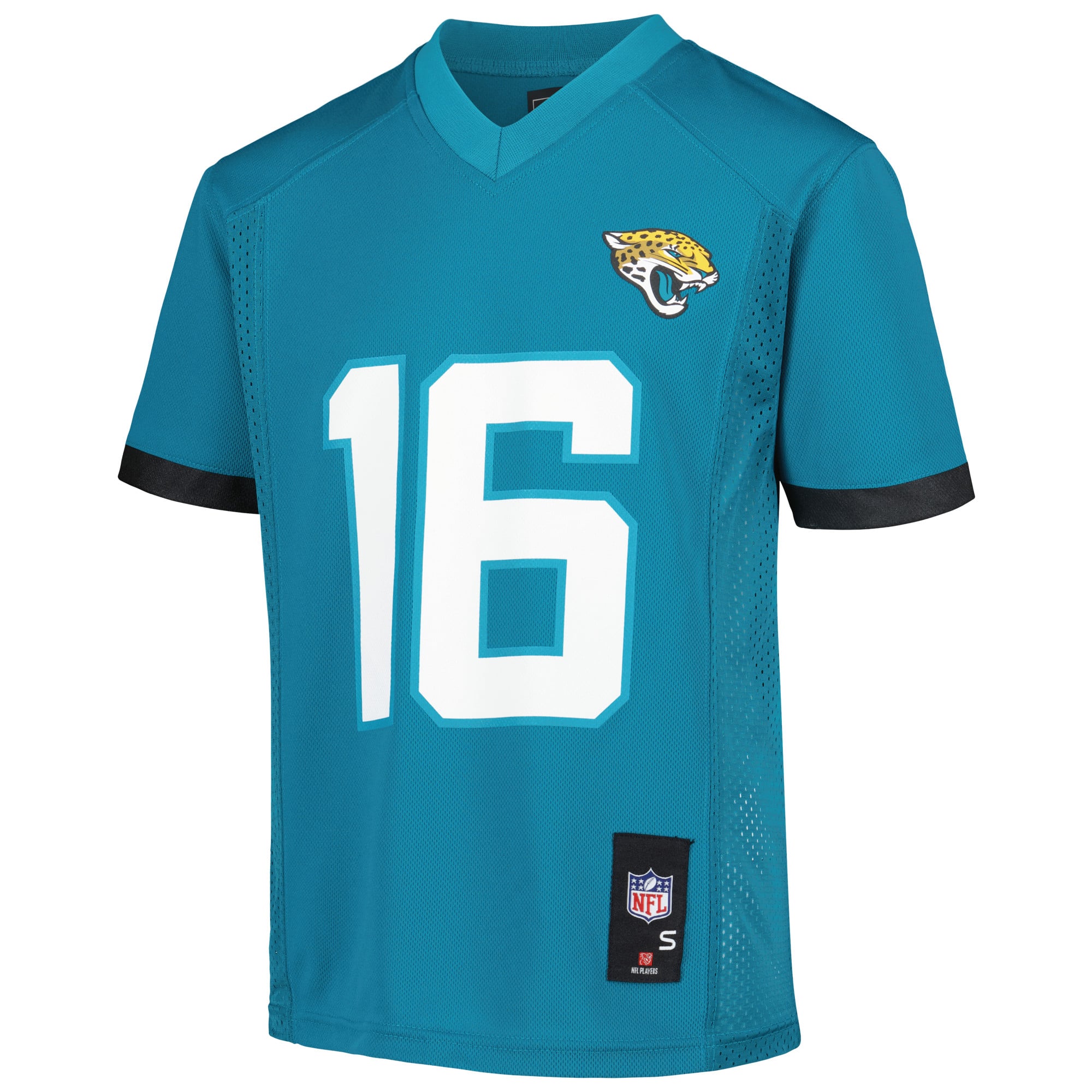 Maillot réplique Trevor Lawrence pour jeunes, couleur turquoise, des Jaguars de Jacksonville