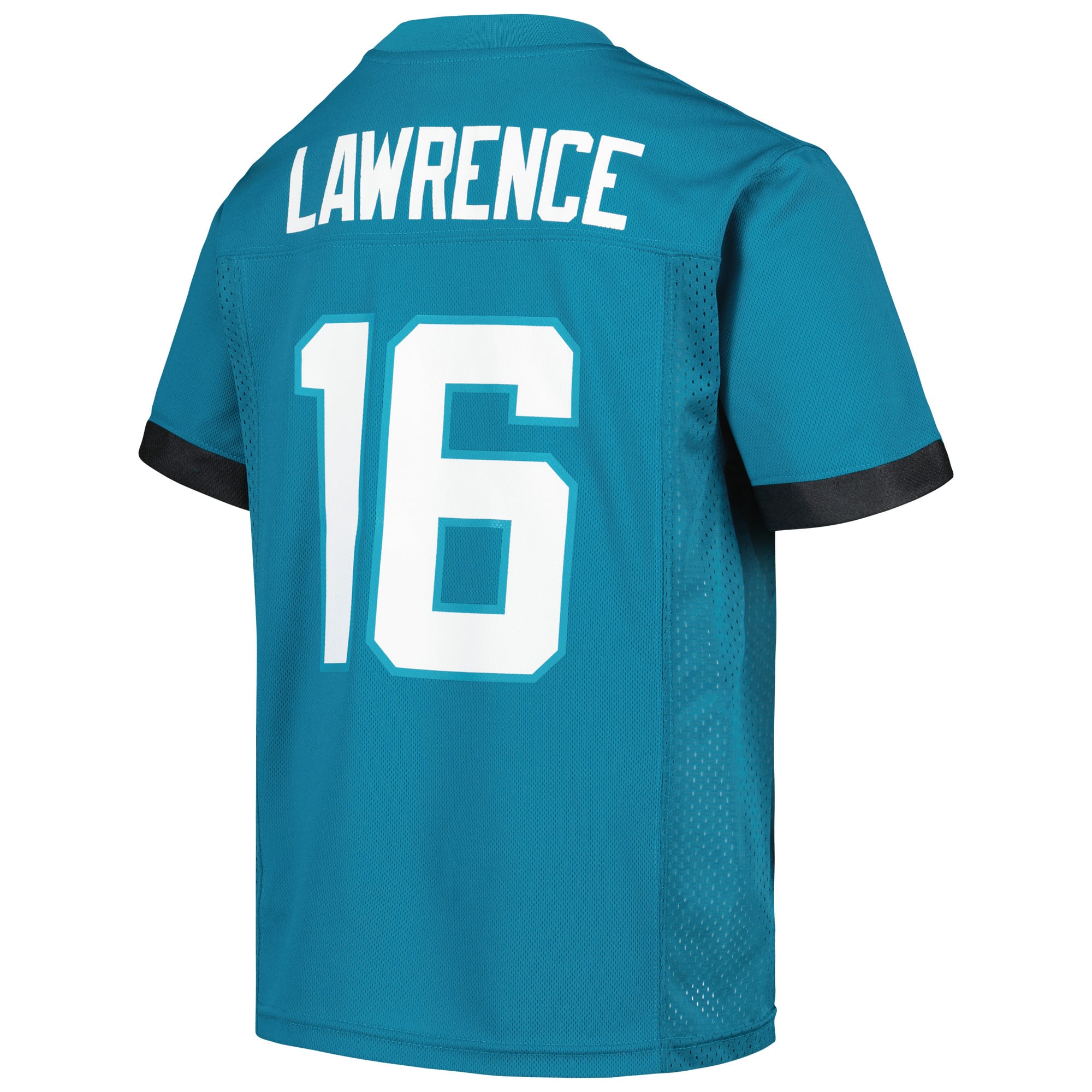 Maillot réplique Trevor Lawrence pour jeunes, couleur turquoise, des Jaguars de Jacksonville