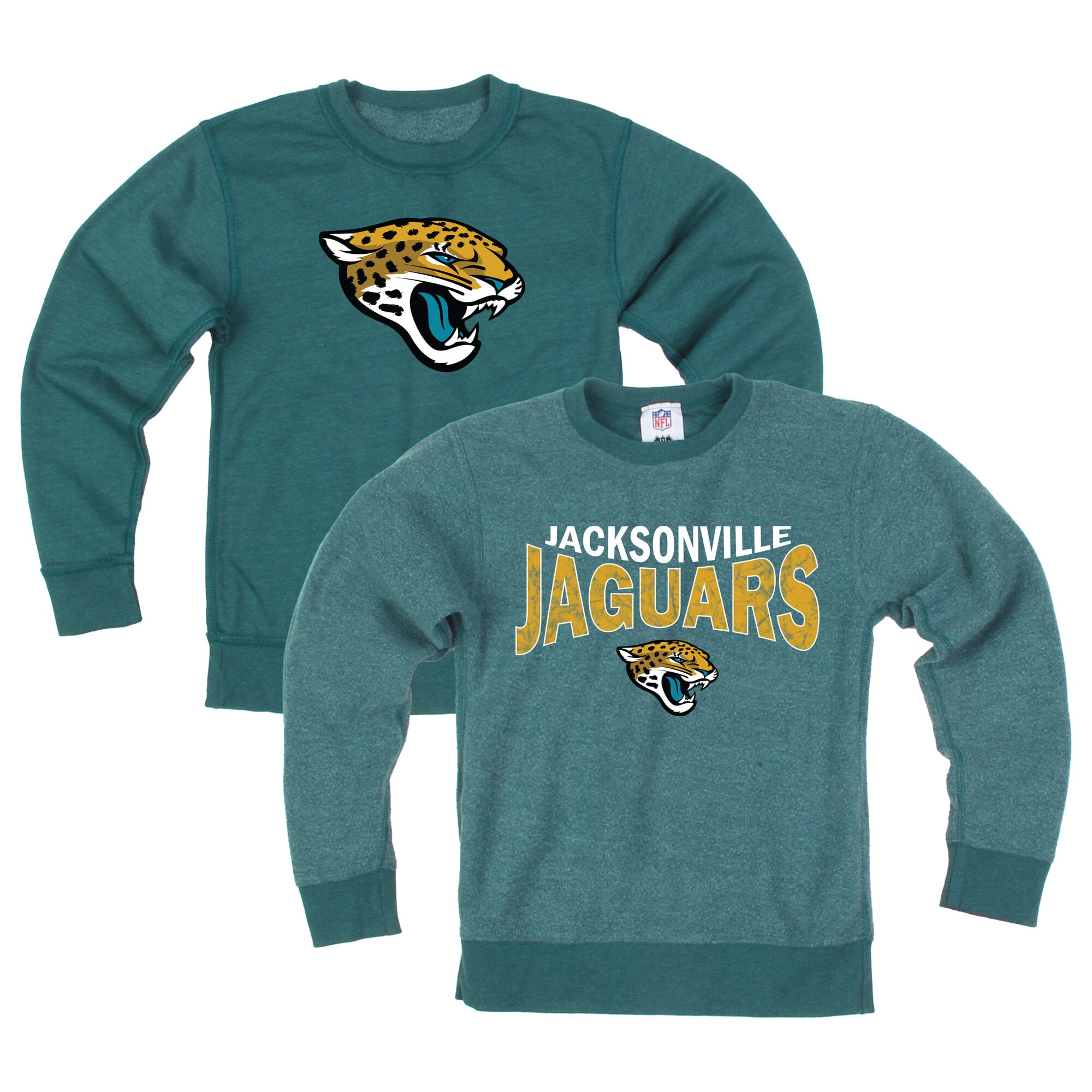 Sweat-shirt réversible en polaire bleu sarcelle des Jaguars de Jacksonville pour jeunes Wes & Willy