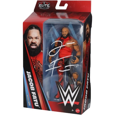 Jacob Fatu WWE Autographed Fanatics Authentic Mattel Elite Collection Series 125 Action Figure