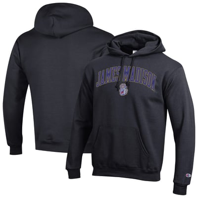 James Madison Dukes Champion Powerblend Hoodie - Black