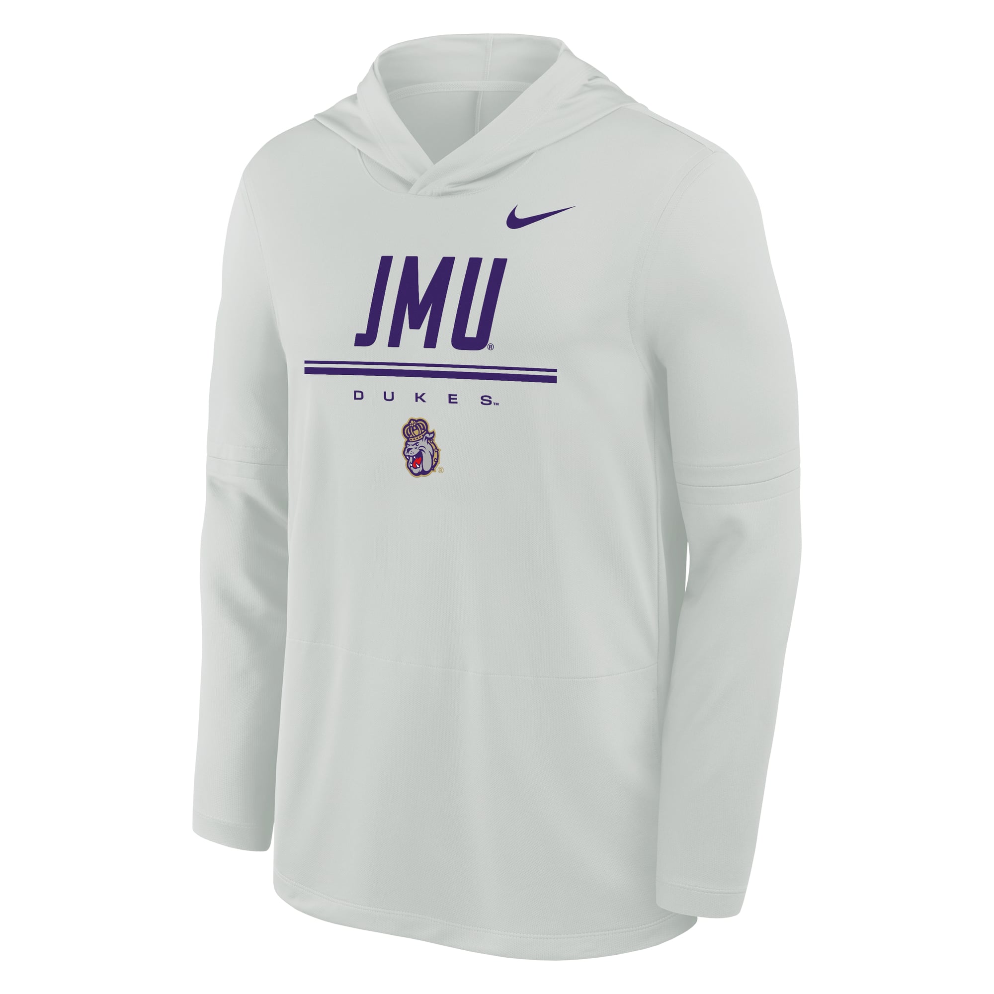 Men's Nike Gray James Madison Dukes Basketball Lightweight Dri-FIT Hoodie