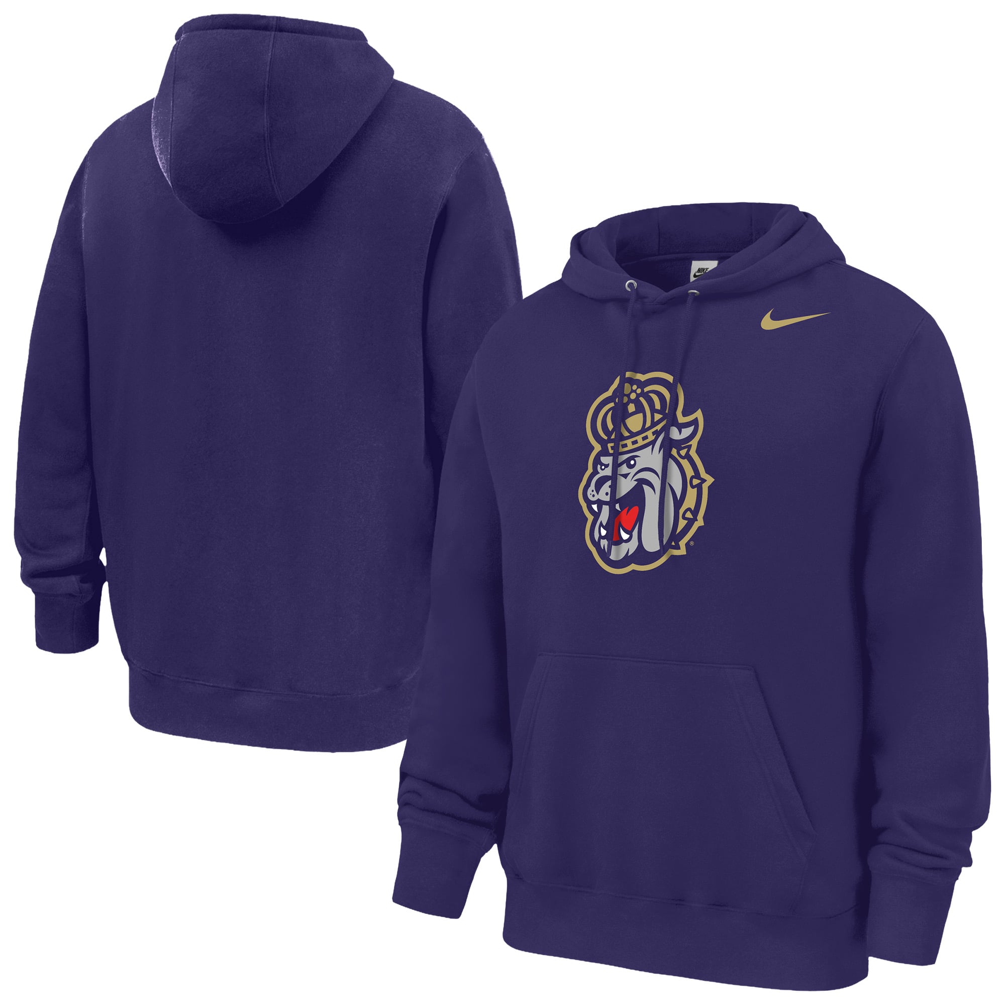Sweat à capuche en polaire Nike violet James Madison Dukes Club pour homme