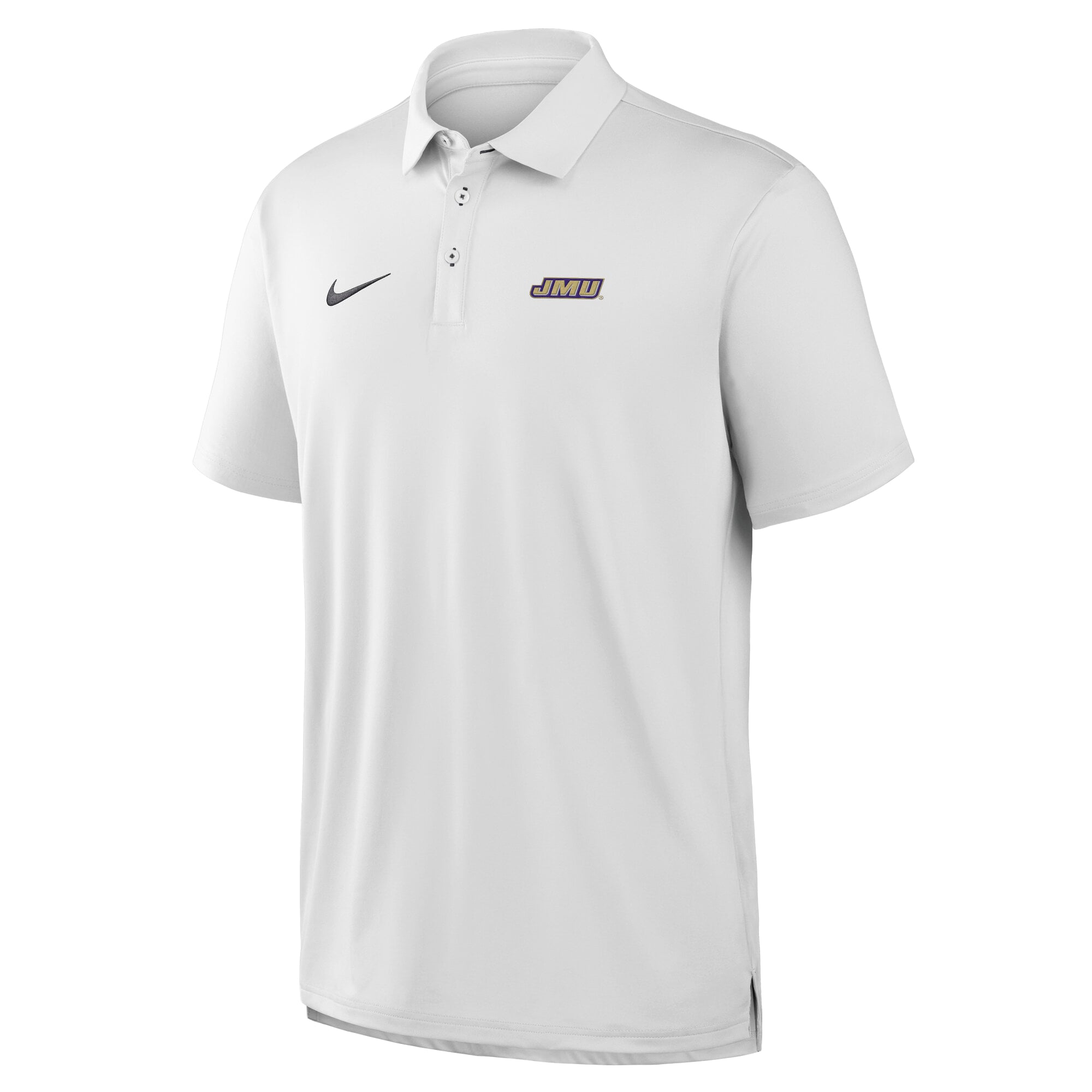 Men's Nike White James Madison Dukes 2026 Sideline Polo
