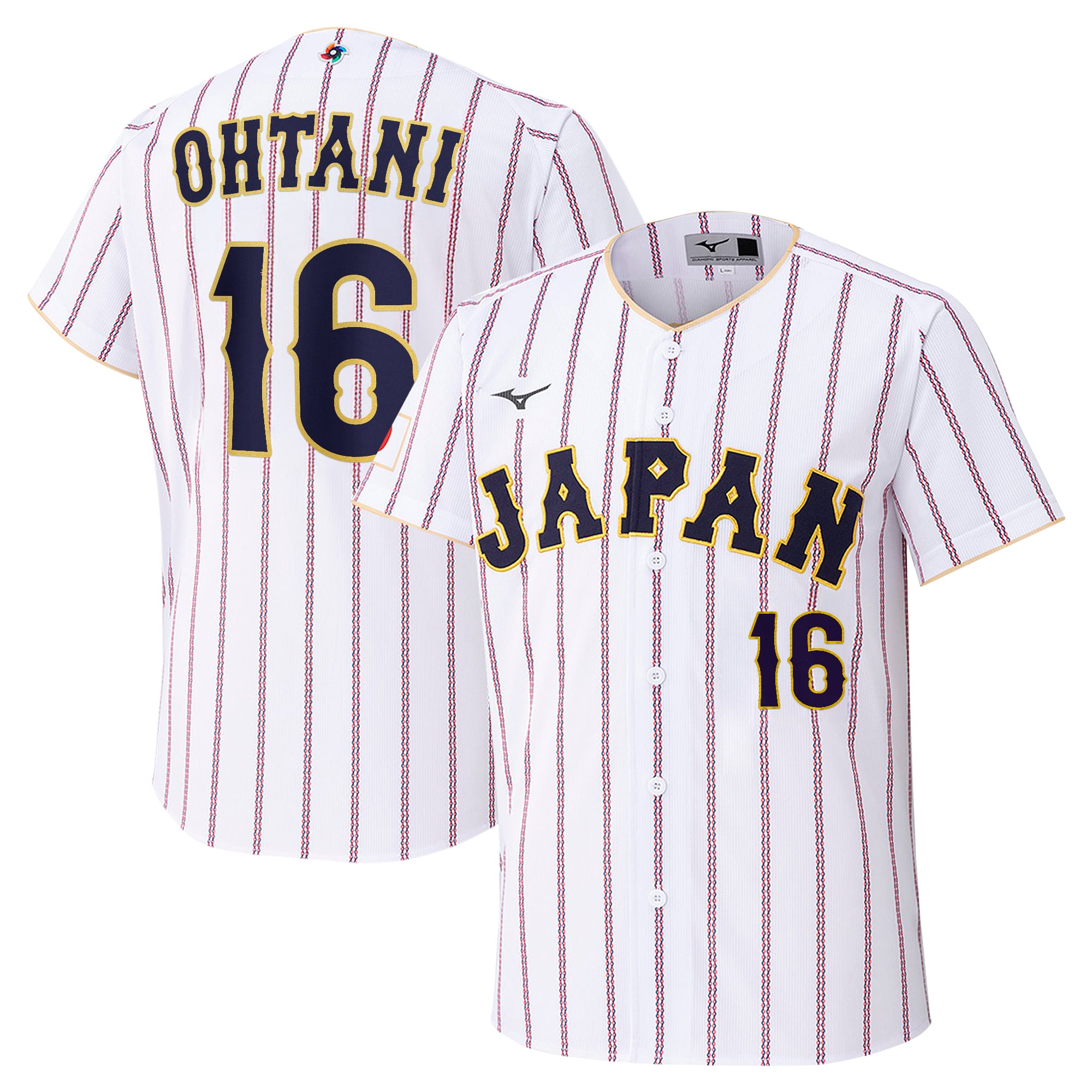 2着セット 大谷翔平 ユニフォーム 16番 日本代表 侍 JAPAN 背番号なし 大谷