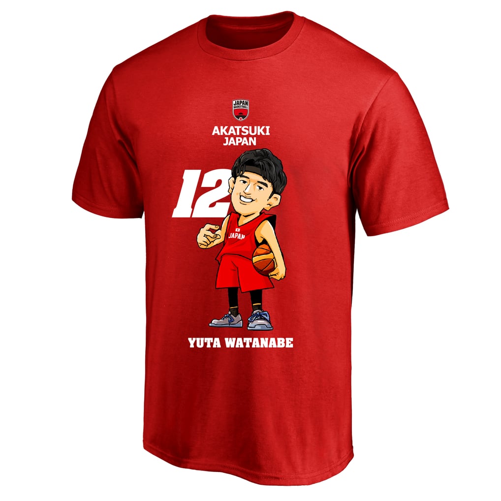 AKATSUKI JAPAN イラスト Tシャツ #12 渡邊雄太
