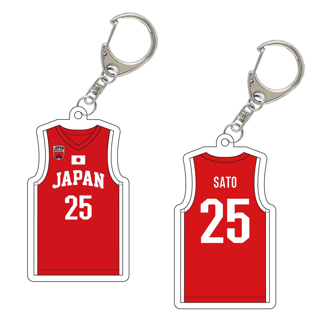 AKATSUKI JAPAN ユニフォーム型アクリルキーホルダー #25 佐藤 多伽子