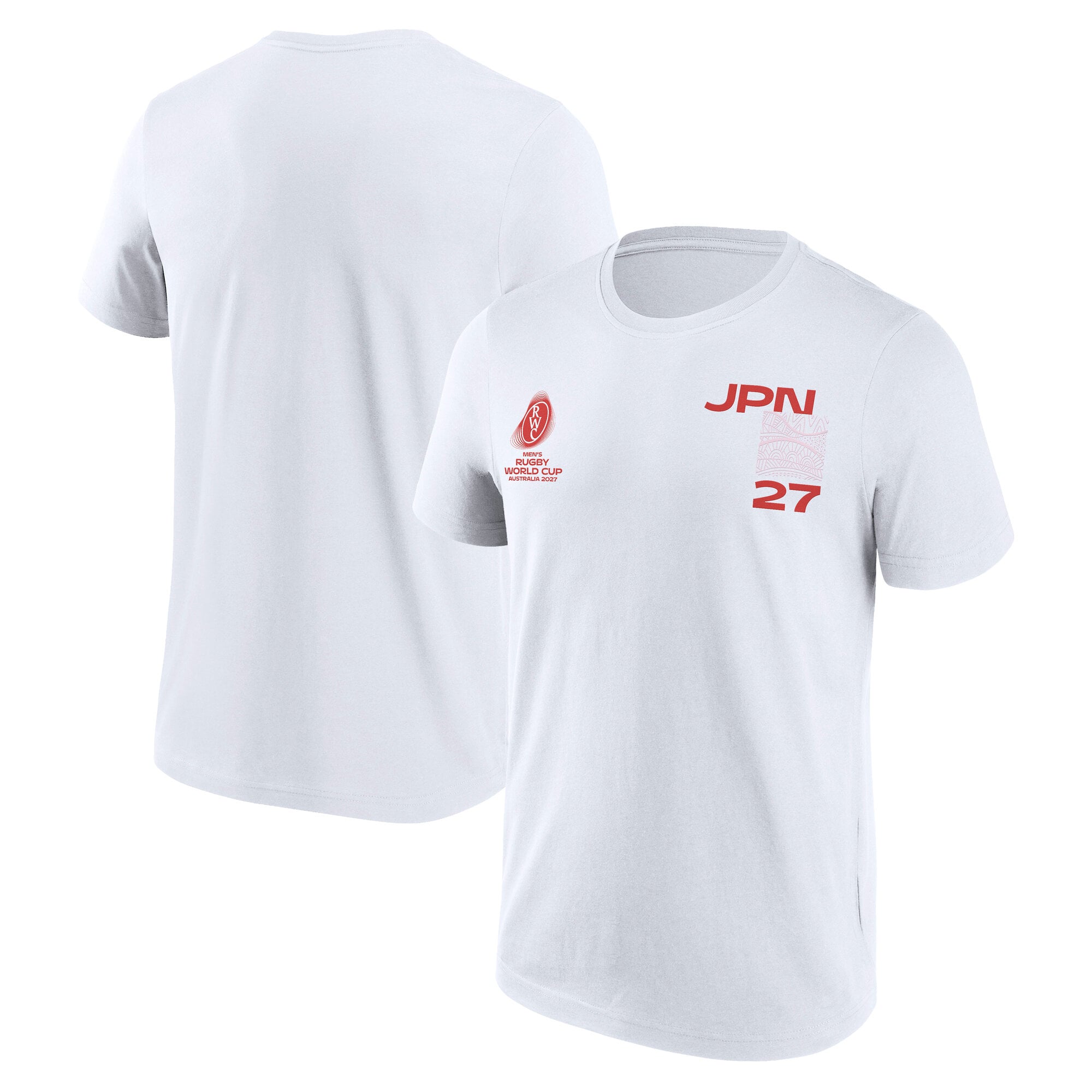 Japan Rugby Supporter Graphic T-Shirt - White