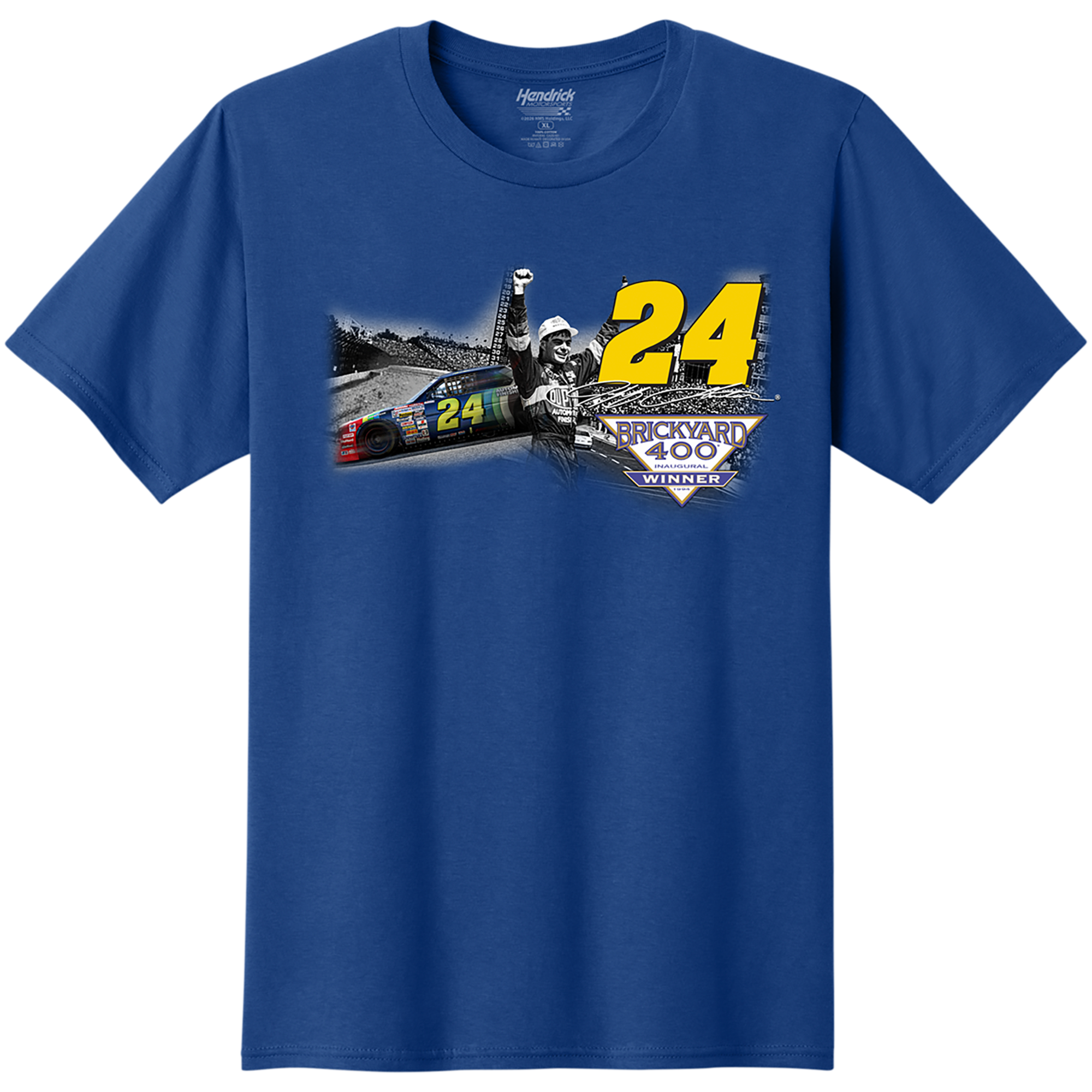 Men's Classic Ink Royal Jeff Gordon Inaugural Brickyard 400 Winner T-Shirt