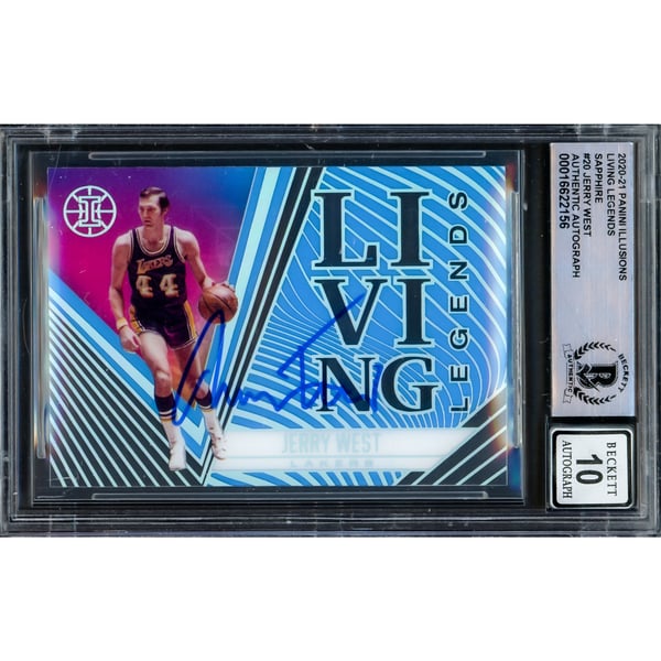 Jerry West Autographed 2020-21 Panini Illusions Living Legends 