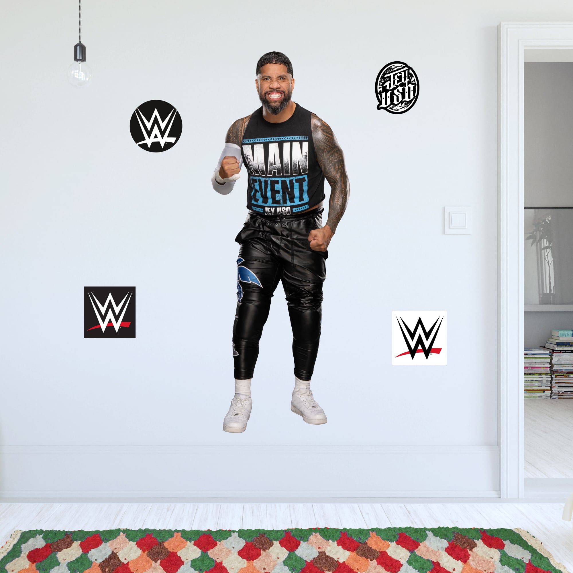 WWE Poster Jey Uso - A3 (29,7x42cm), Offizielles Wrestling Wandkunst Poster, Gedruckt In UK