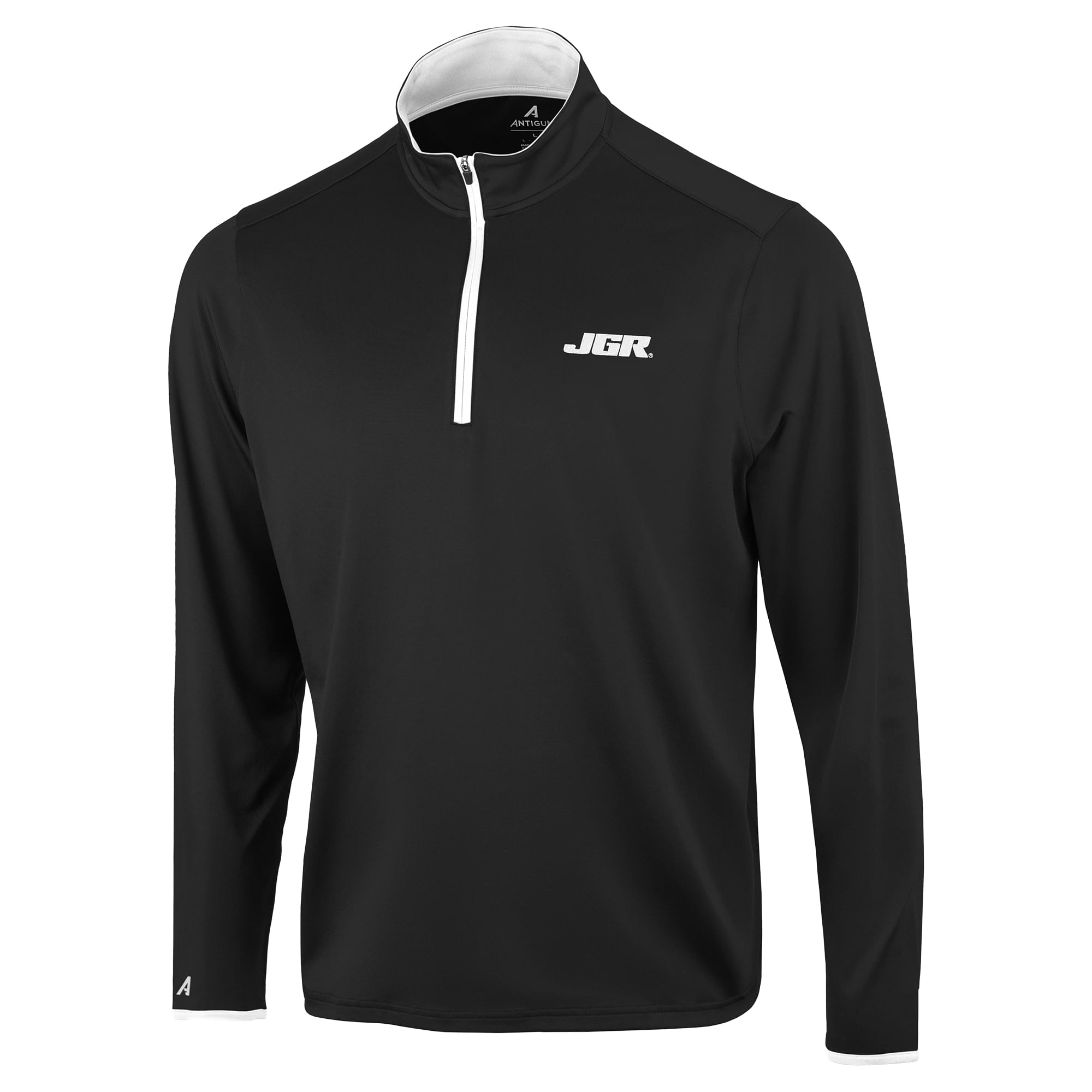 Pull à col zippé 1/4 Antigua Black Joe Gibbs Racing Brink Desert Dry pour homme