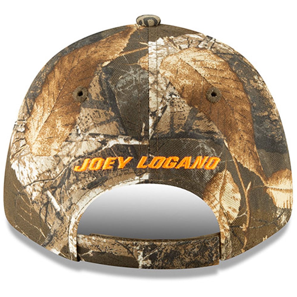 Men's Joey Logano New Era Camo 9FORTY Black & Orange Number