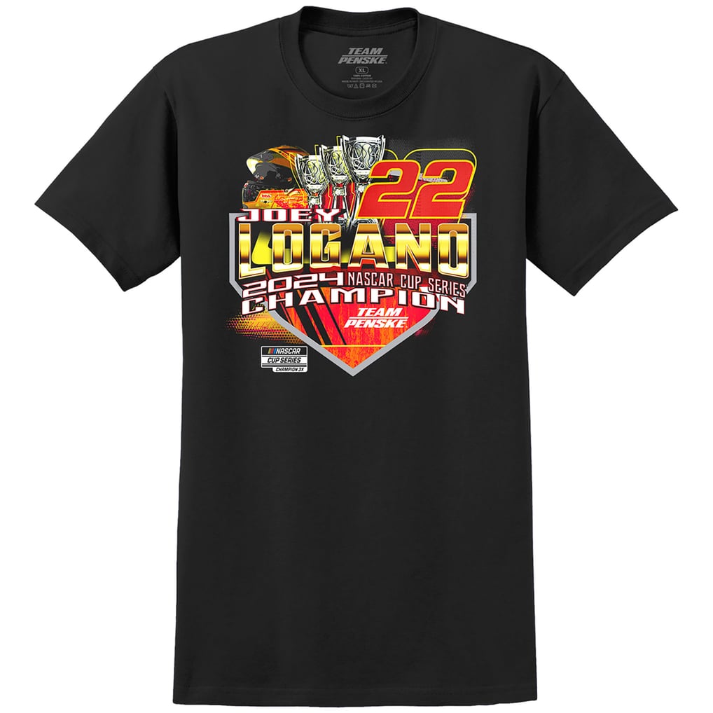 T-shirt PENSKE Automotive Noir Pour Homme - Tailles S à 5XL, 100% Coton, Neuf Avec étiquettes, Fabriqué Aux USA