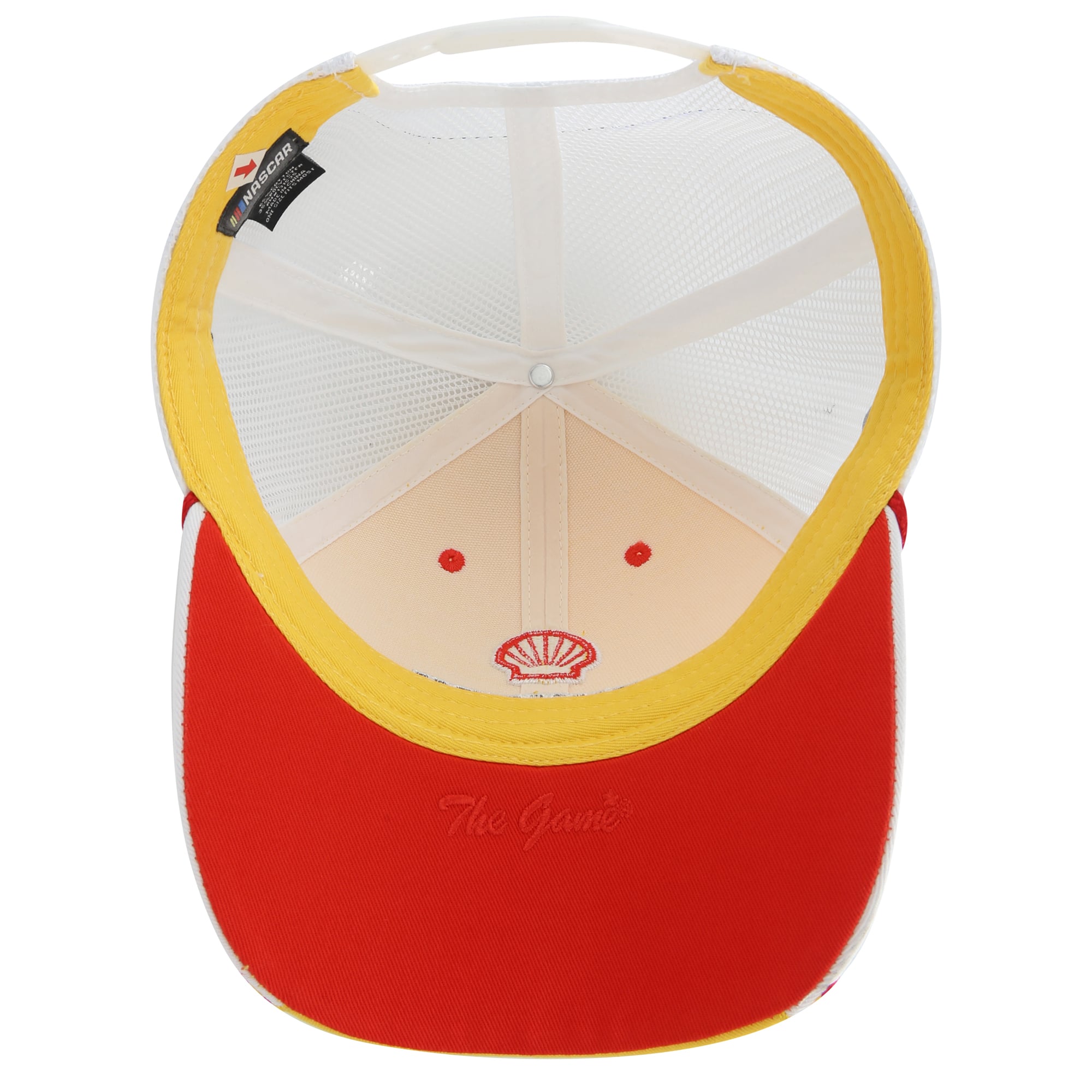 Casquette à carreaux jaune Joey Logano pour homme, modèle « The Game », ajustable.