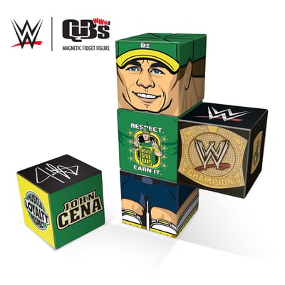 John Cena You Can't See Me Magnetic QuBee Fidget Figure
