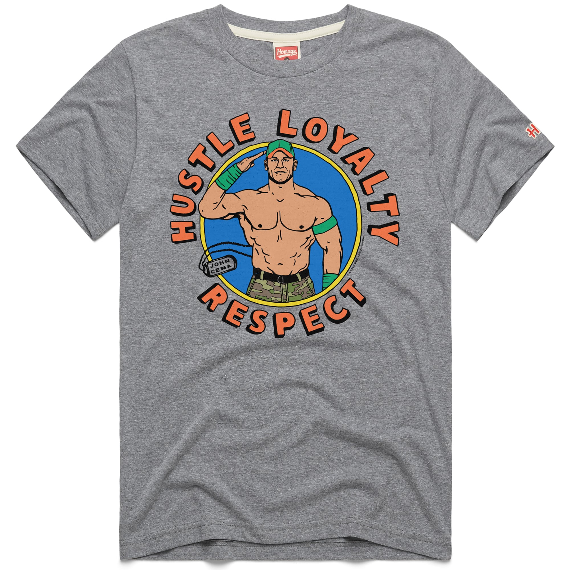 T-shirt Vintage WWE John Cena Taille XL - Noir Délavé - Années 2000 - Occasion Très Bon état