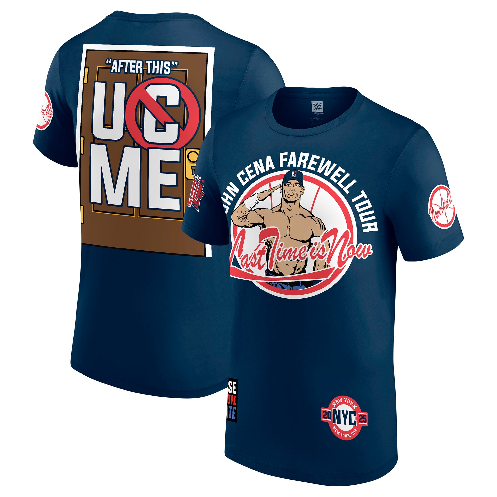 T-shirt WWE John Cena Farewell Tour 2025 - XL Noir - Neuf Officiel