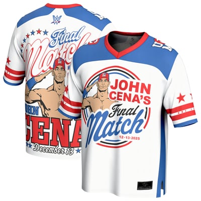 John Cena ProSphere Final Match Fashion Football Jersey - White