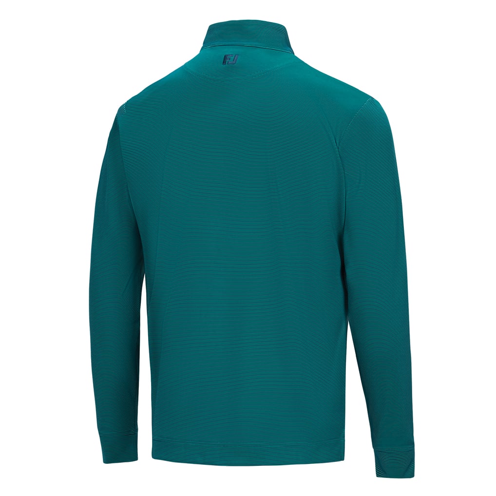  John Deere Classic FootJoy Ottoman Stripe Knit Quarter-Zip Pullover - Green