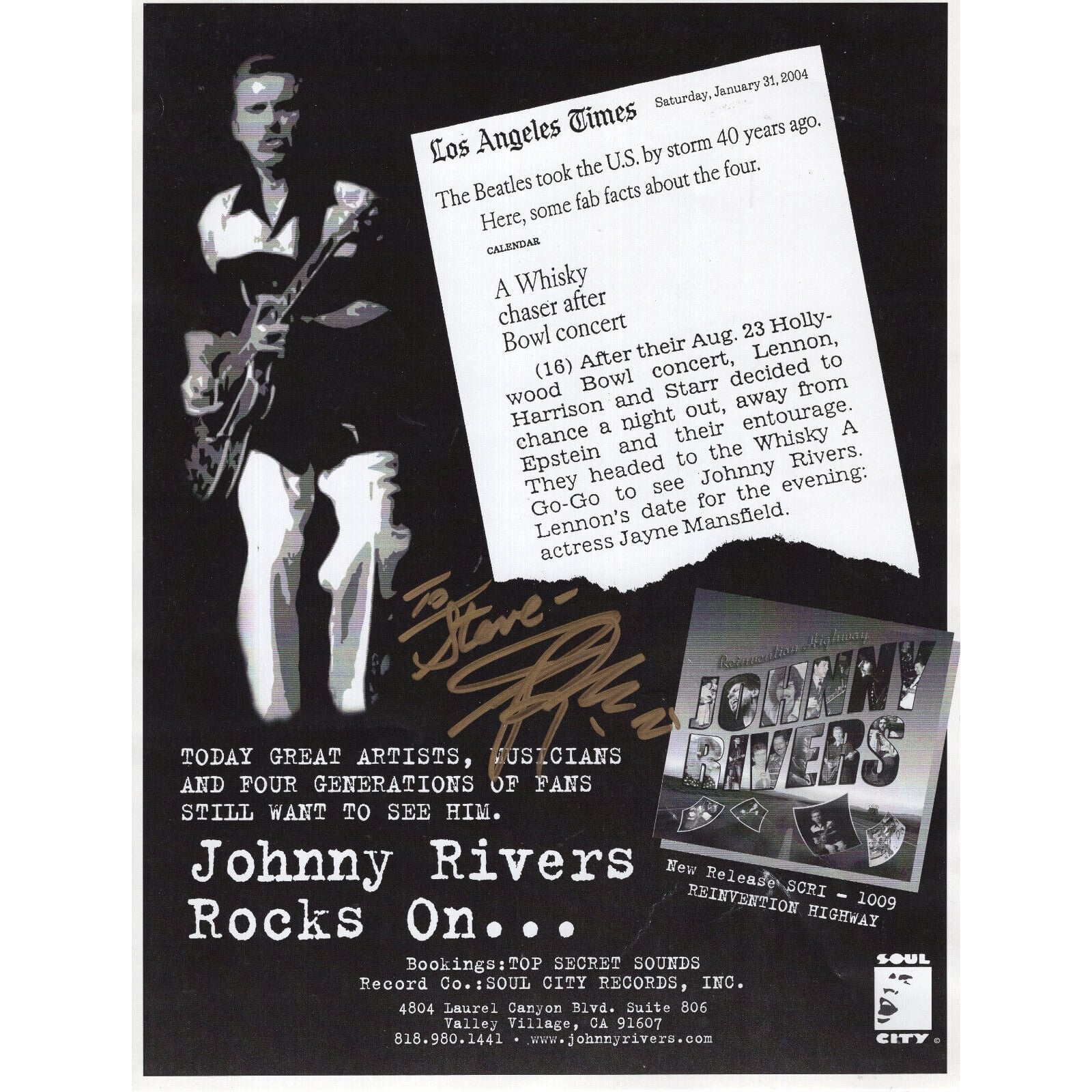 Johnny Rivers Vegas Johnny Rivers Johnny Rivers : Rewind (VG) – Square Cat Vinyl