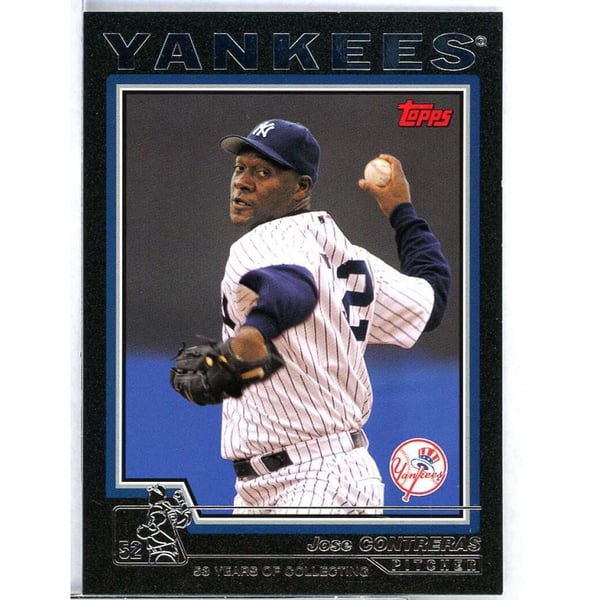 Jose Contreras Autographed Trading Cards, Signed Jose Contreras 