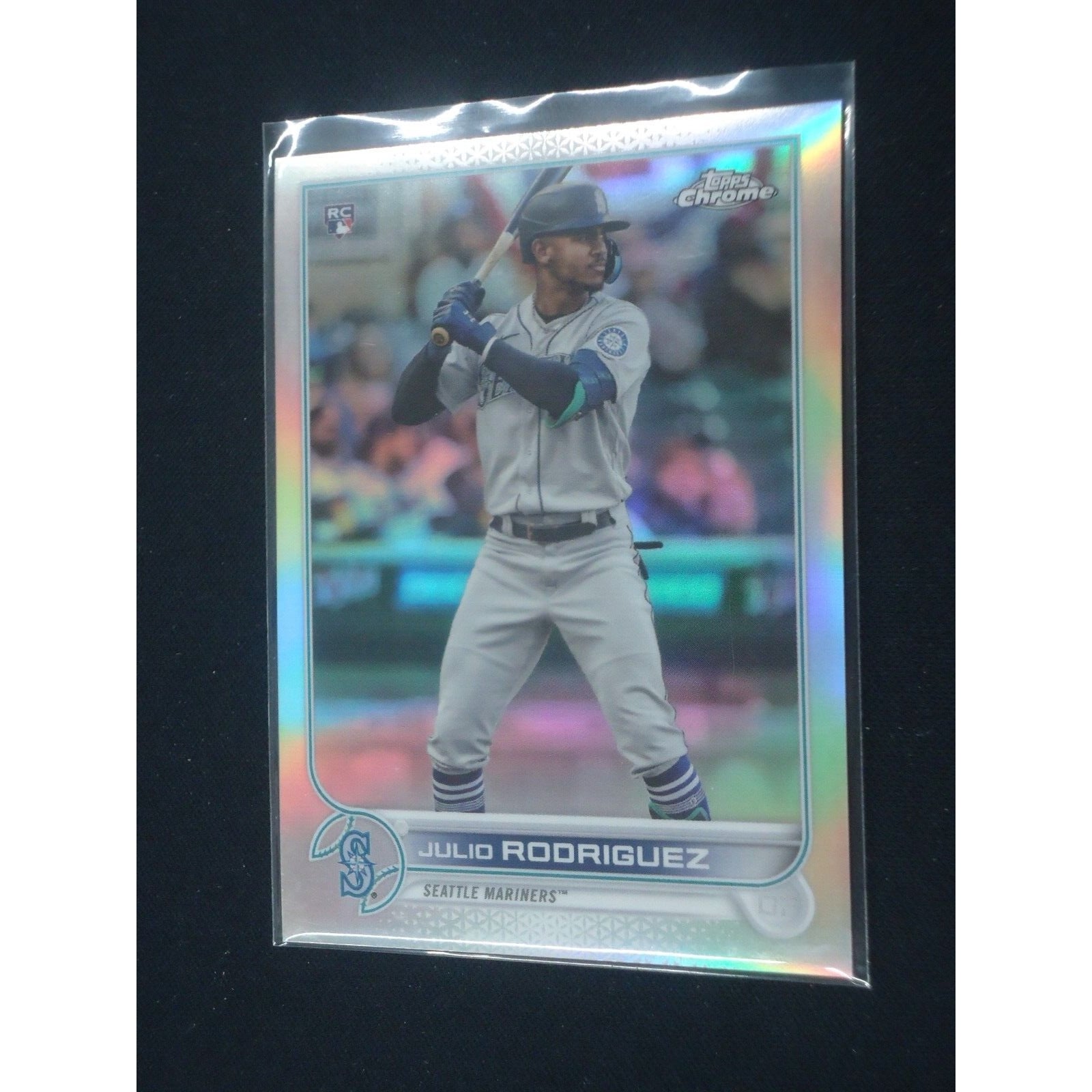 Julio Rodriguez 2022 TOPPS CHROME RC Card #222 CHROME ***SEE 