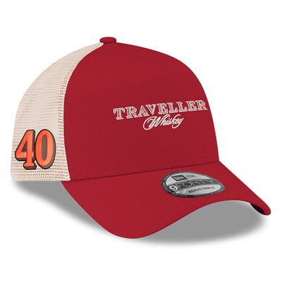 Justin Allgaier New Era Traveller Whiskey 9FORTY A-Frame Adjustable Hat - Red