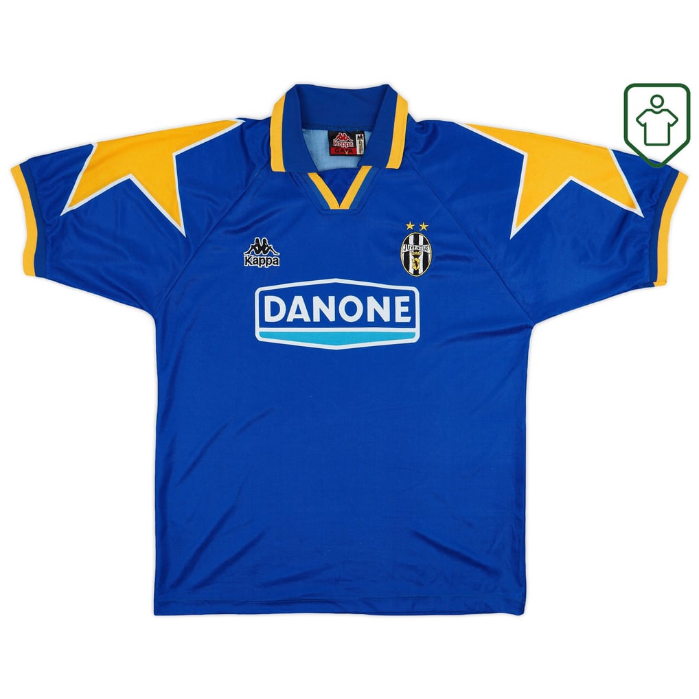 Maillot De Foot Vintage Juventus 1994/1995 Extérieur - Taille L - Marque Kappa - État Correct 6/10