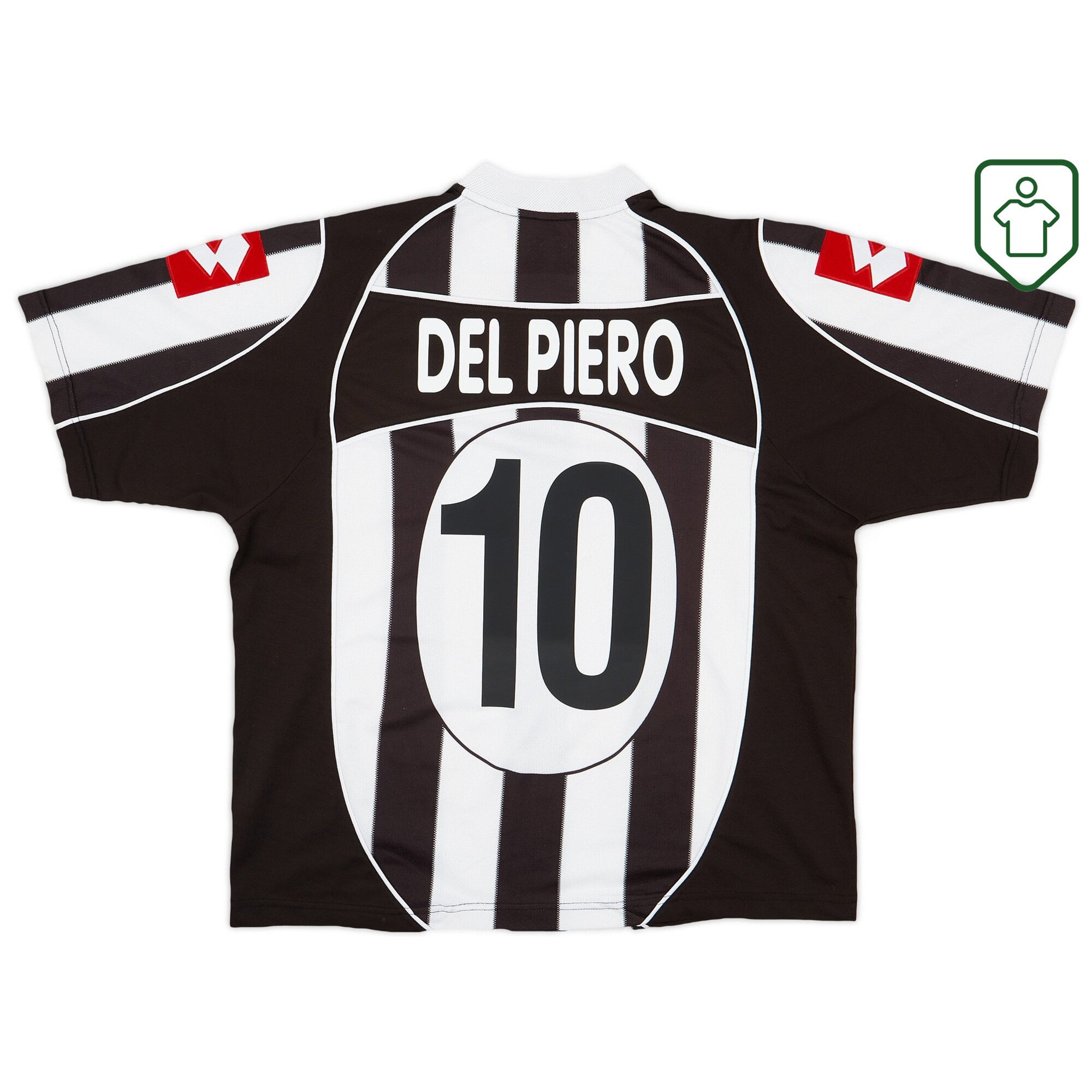 Juventus Lotto Home Shirt Del Piero #10 2002-03 - Very Good - 7/10