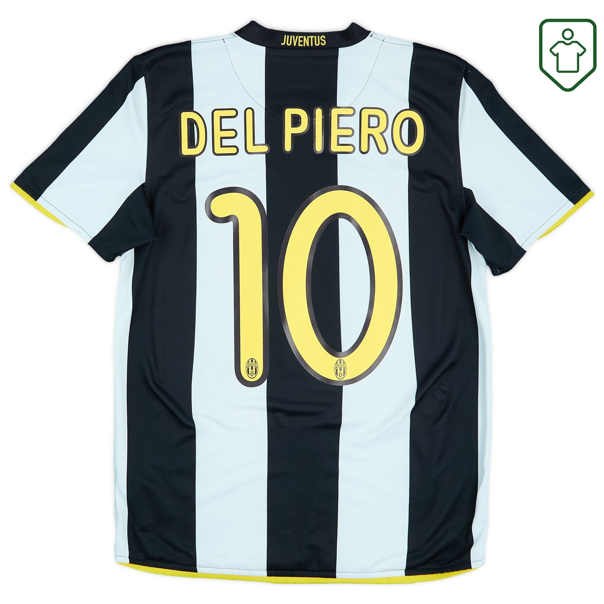 Juventus Nike Home Shirt Del Piero #10 2008-09 - Very Good - 7/10